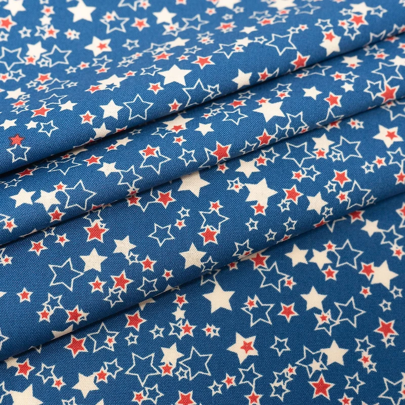 SINGER Line Drawn Stars Cotton Fabric