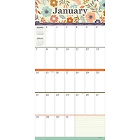 TF Publishing 2024 Big Grid-Floral Wall Calendar