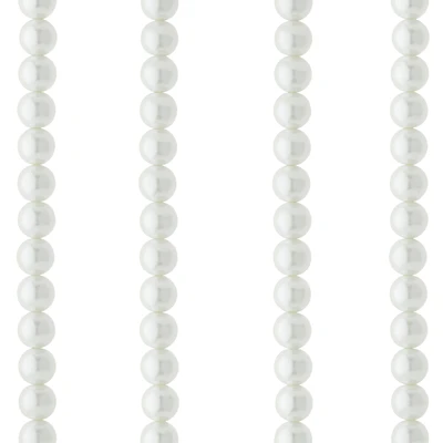 9 Packs: 72 ct. (648 total) Glass White Pearl Round Beads, 10mm by Bead Landing™