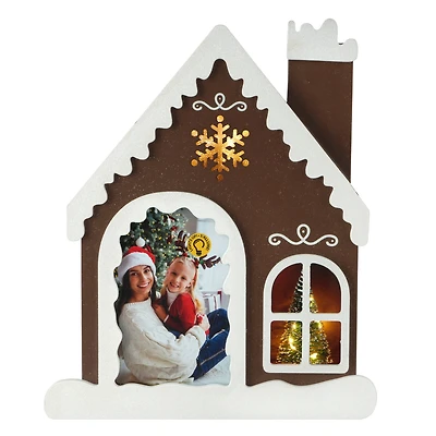 4" x 6" Gingerbread House Light-Up Tabletop Frame by Studio Décor®