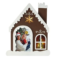 4" x 6" Gingerbread House Light-Up Tabletop Frame by Studio Décor®