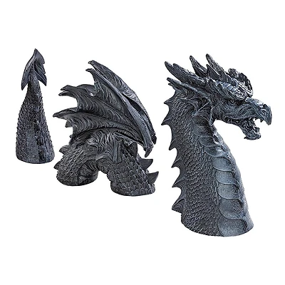 Design Toscano 28" Long Dragon of Falkenberg Castle Moat Lawn Statue