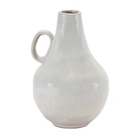 White Ceramic Jug Vase Set