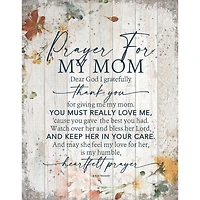Prayer For My Mom Wall Plaque