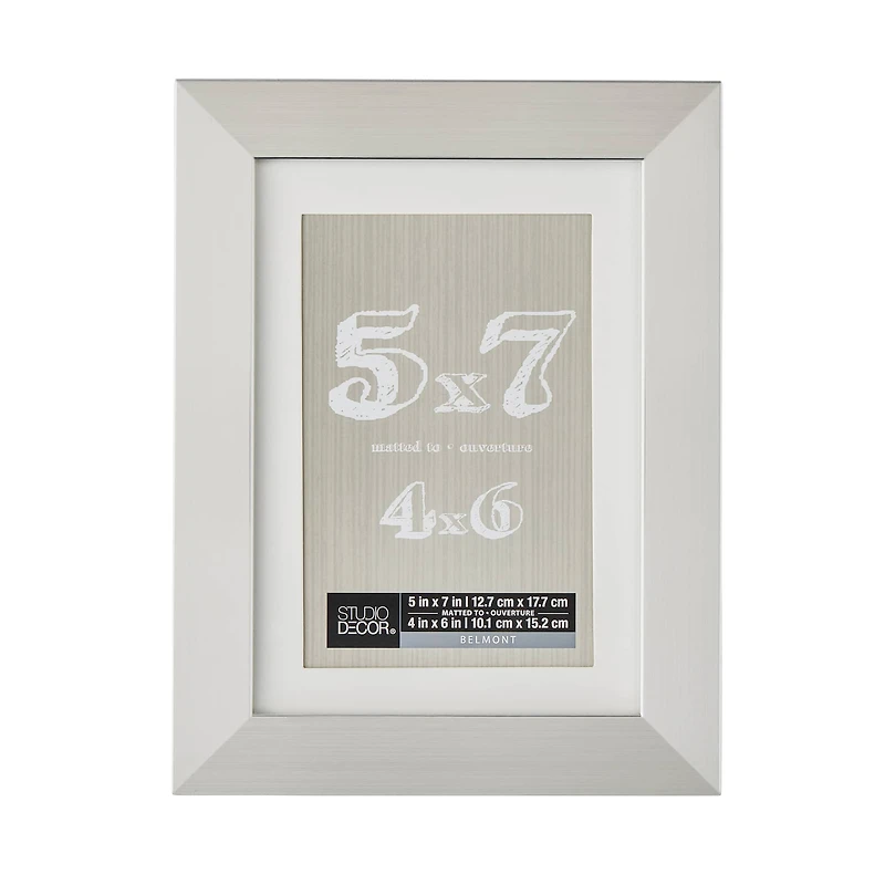 Silver Belmont Frame with Mat by Studio Décor