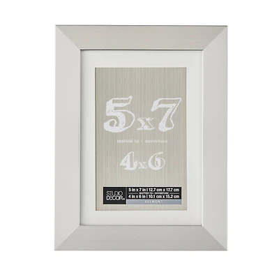 Silver Belmont Frame with Mat by Studio Décor