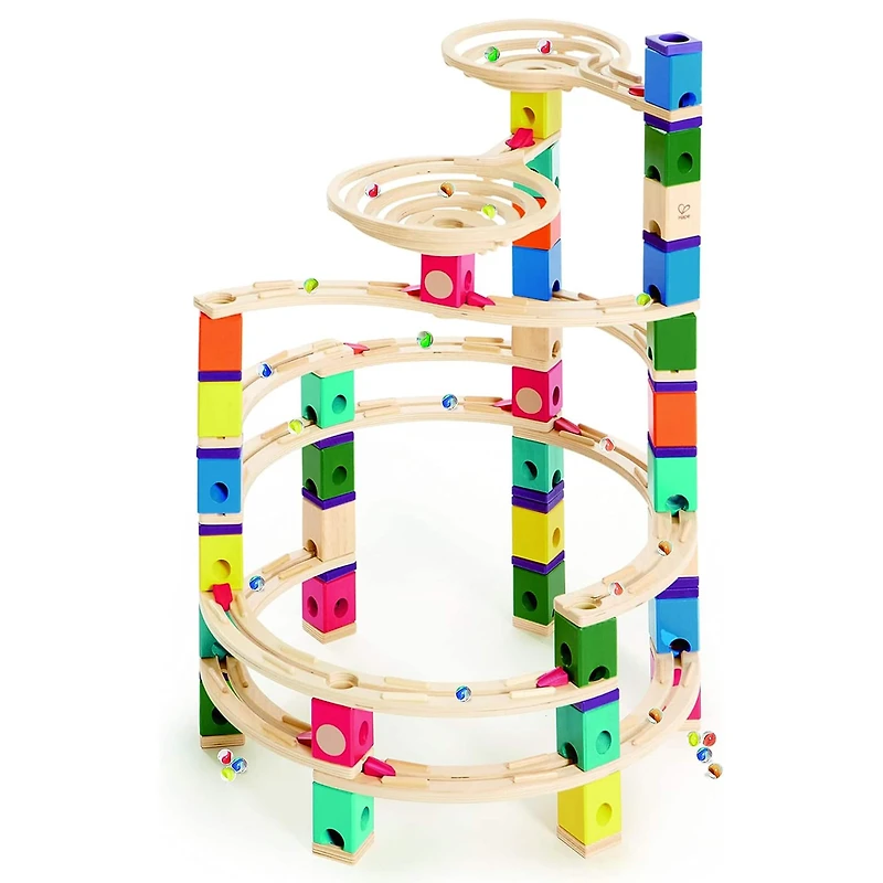 Hape Quadrilla Wooden The Cyclone Marble Run Construction Set