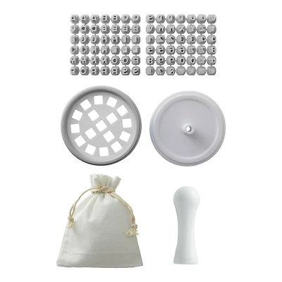 Alphabet & Number Cookie Embosser Kit by Makery™