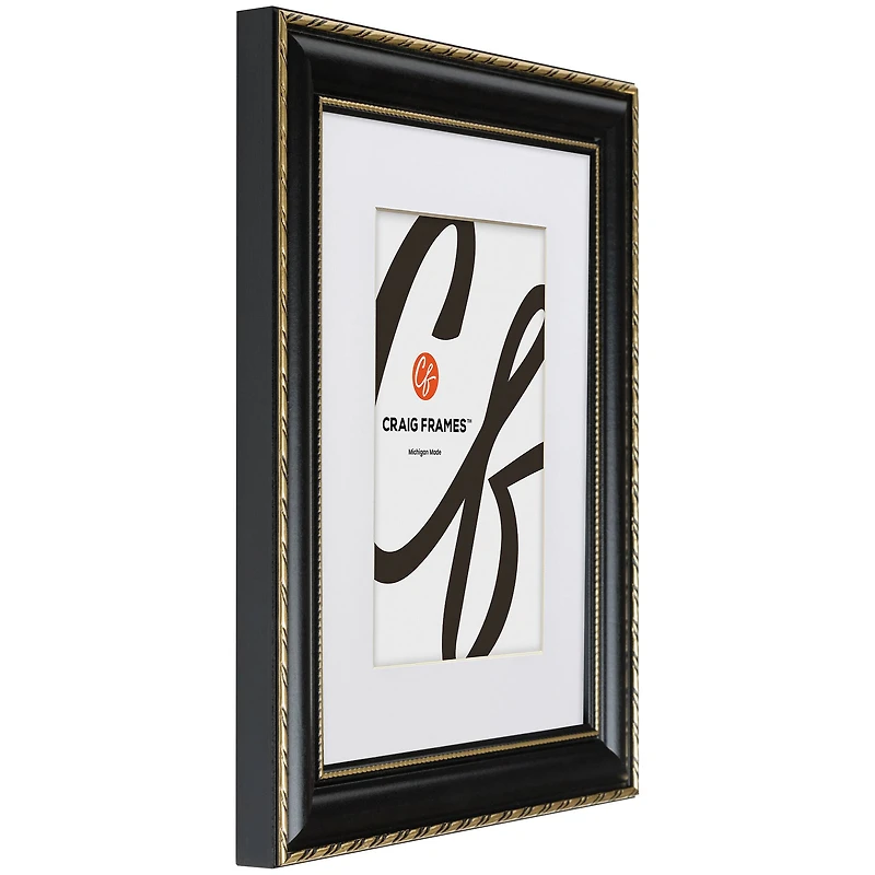 4 Pack Craig Frames Victoria Black & Gold Picture Frame with Mat