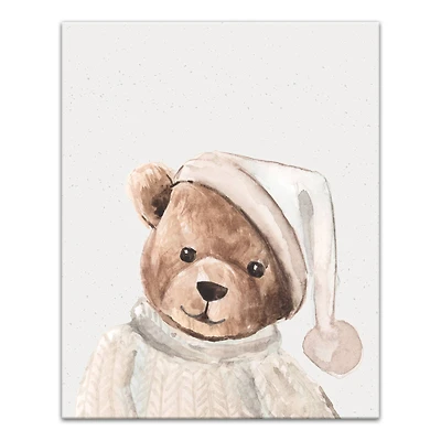 Bedtime Teddy 16" x 20" Canvas Wall Art