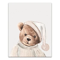 Bedtime Teddy 16" x 20" Canvas Wall Art