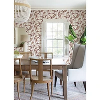 NuWallpaper Mauve Banana Leaf Peel & Stick Wallpaper