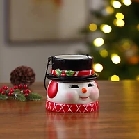 5" Snowman Nostalgic Ceramic Container