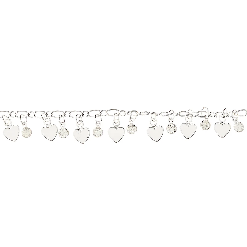 Silver Small Heart Metal Chain by Bead Landing™