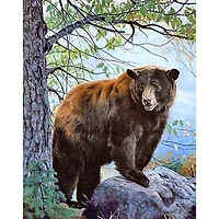 Wizardi Brown Bear Diamond Painting Kit
