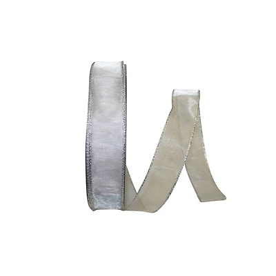 JAM Paper 1.5" x 50yd. Mesh Wired Glittered Net Ribbon