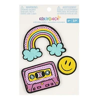 Rainbow & Cassette Tape Embroidery Stickers by Creatology™