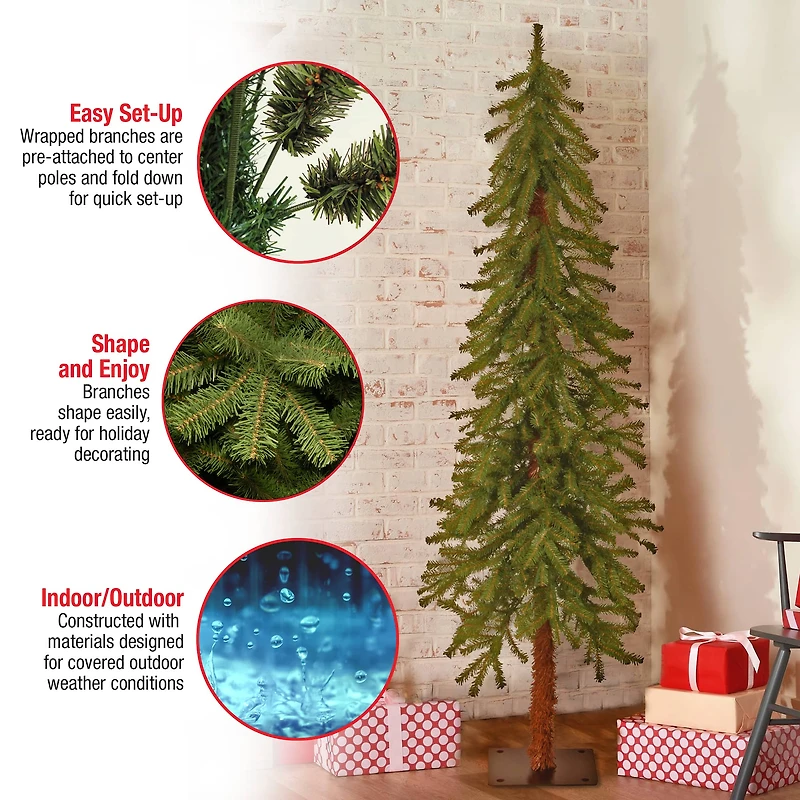 5 ft. Unlit Hickory Cedar Artificial Christmas Tree