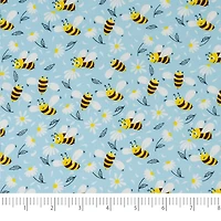 SINGER Daisies Gnomes Print Ringspun Cotton Fabric Bundle