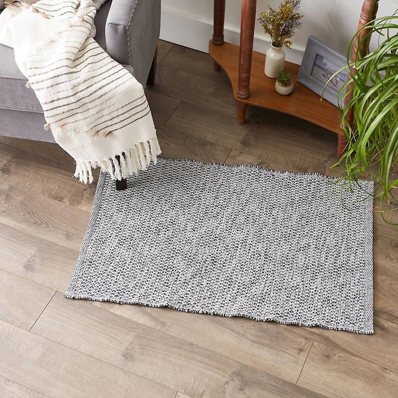 DII® Diamond Handwoven Recycled Yarn Rug