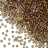 12 Pack: Toho® Bronze Gold Japanese Seed Beads, 11/0
