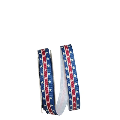 JAM Paper 5/8" x 20yd. Grosgrain Patriotic Ribbon