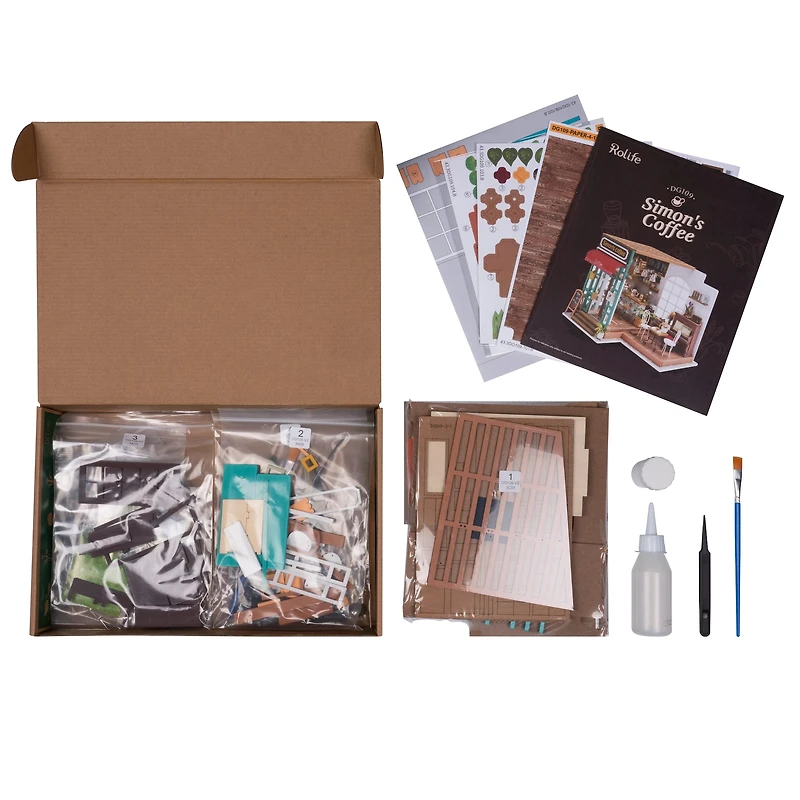 Rolife® Simon's Coffee Shop DIY Miniature House Kit