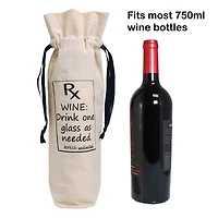 Personality Case™ Prescription Wine Canvas Wine Bag