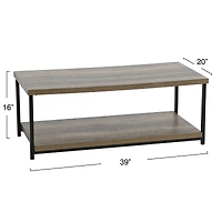 Household Essentials 39" Jamestown Coffee Table