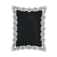 Expressions™ 5" x 7" Silver Jeweled Metal Frame by Studio Décor®