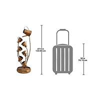 Design Toscano Garden Tea Party Cascading Metal Sculptural Fountain