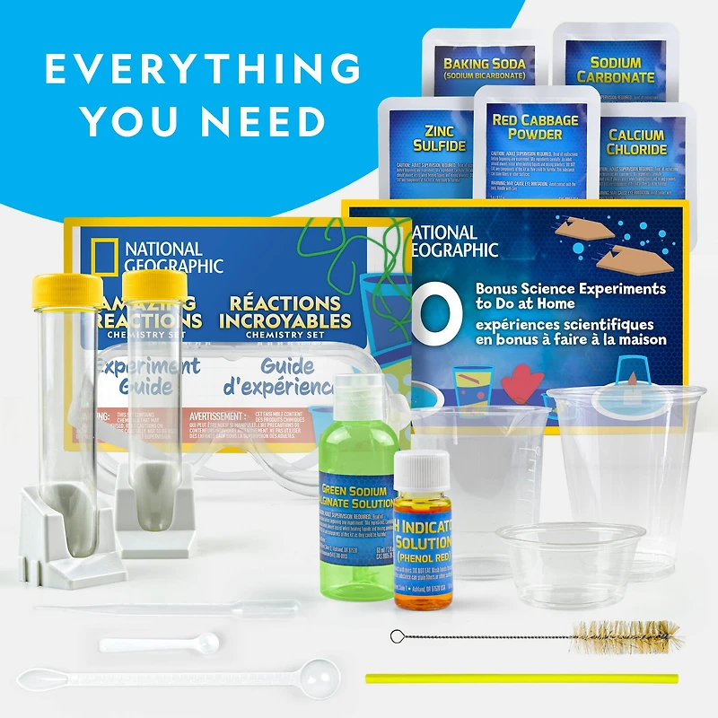National Geographic™ Amazing Reactions Chemistry Set