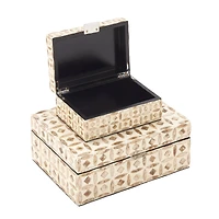 Beige Mother of Pearl Coastal Box Set