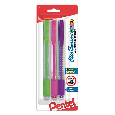 Pentel® ClicEraser® Colors, 3ct.