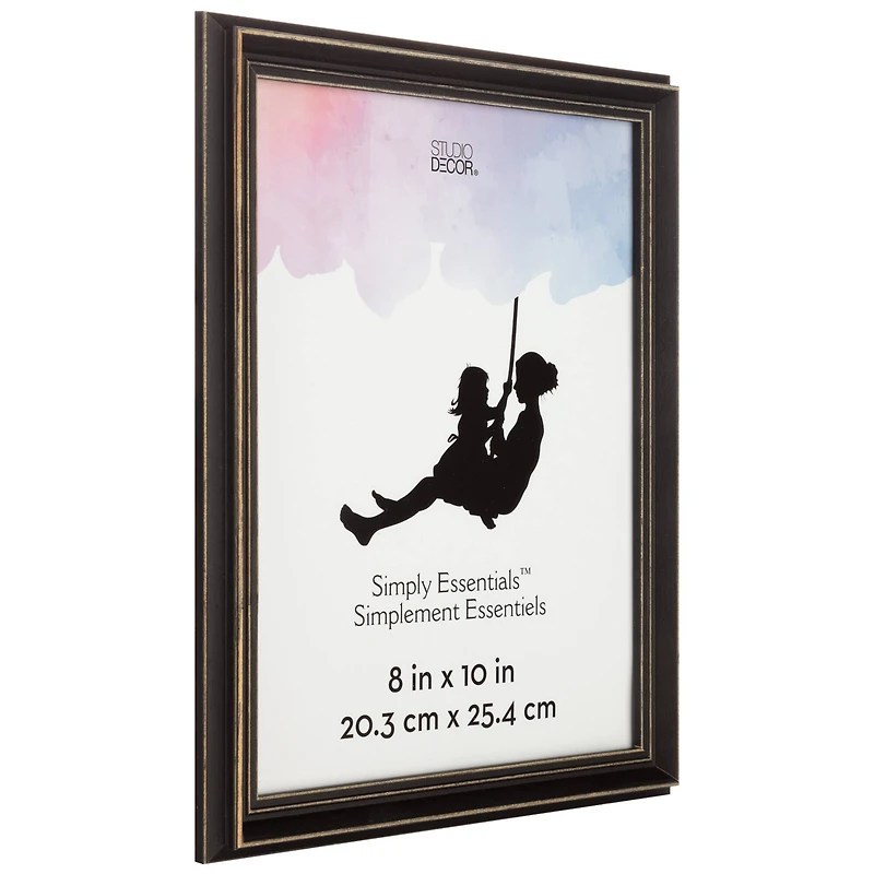 Simply Essentials™ Distressed Black Wood Frame by Studio Décor