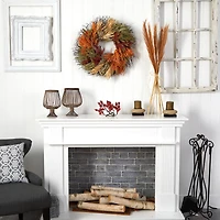 26" Sorghum Harvest Autumn Artificial Wreath