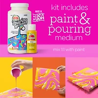 Apple Barrel® Acrylic Paints & Pour Medium 14 Piece Set