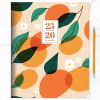 TF Publishing 2025-2026 Oranges & Peaches Large Monthly Planner