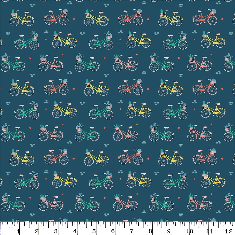 Camelot Fabrics Bicycle Cotton Fabric