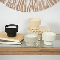 15oz. Egyptian Mint Scented 2 Wick Candle Set in Matte Metal Bowls