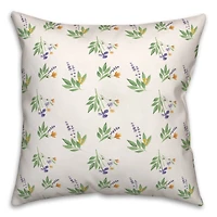 Spring Flower Bunches 18" x 18" Throw Pillow