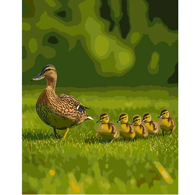 16" x 20" Duck Parade Paint-by-Number Kit by Artist's Loft®