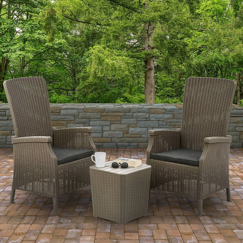 Bracknell Collection Brown All-Weather Chat Set