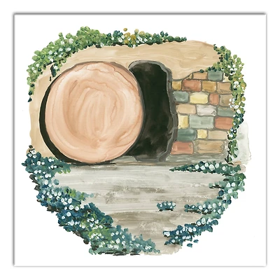 Easter Tomb Canvas Wall Art