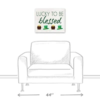 Lucky To Be Blessed 16" x 20" Canvas Wall Art