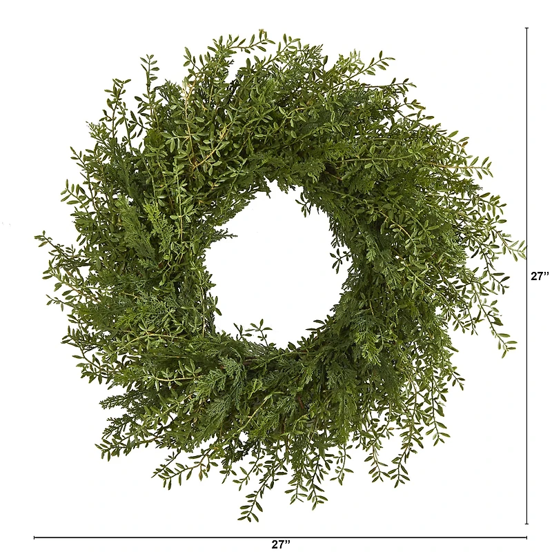 27'' Mixed Grass Wreath
