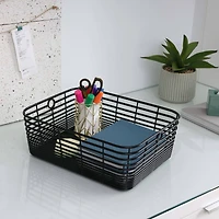 Curver® Aria Medium Black Decorative Basket