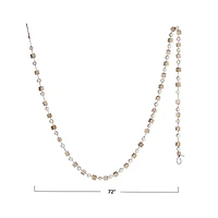 Hello Honey® 6ft. Paulownia Wood Mixed Shapes Beads & Red String Garland