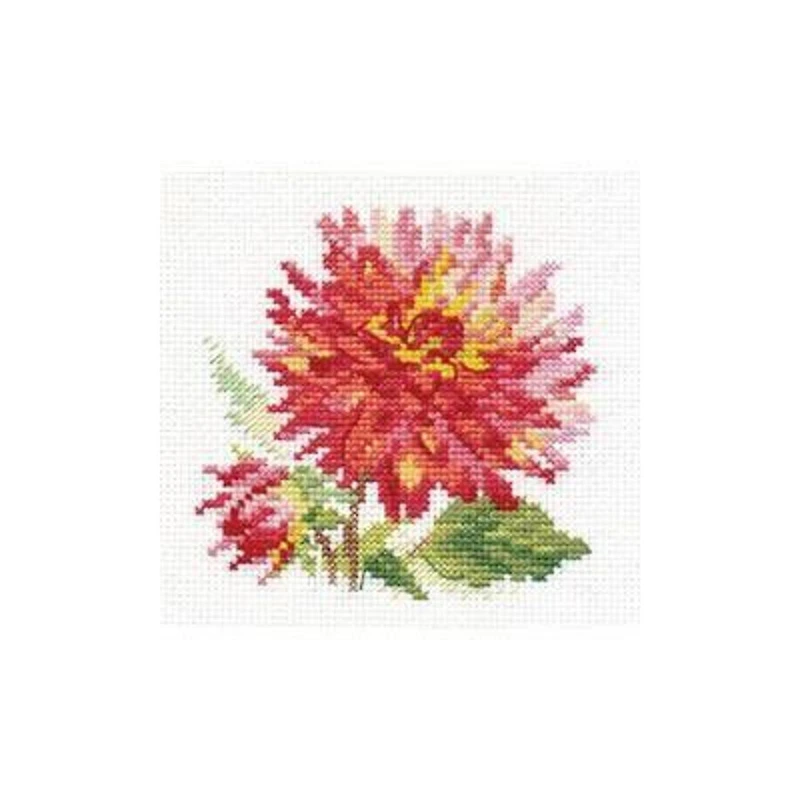Alisa Dahlia Cross Stitch Kit