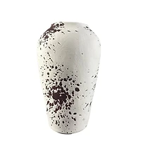 10" White & Black Speckled Ceramic Urn Vase by Ashland®